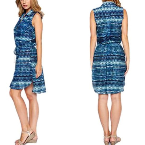 Button Down Shirt Dress - Picture 2 of 3